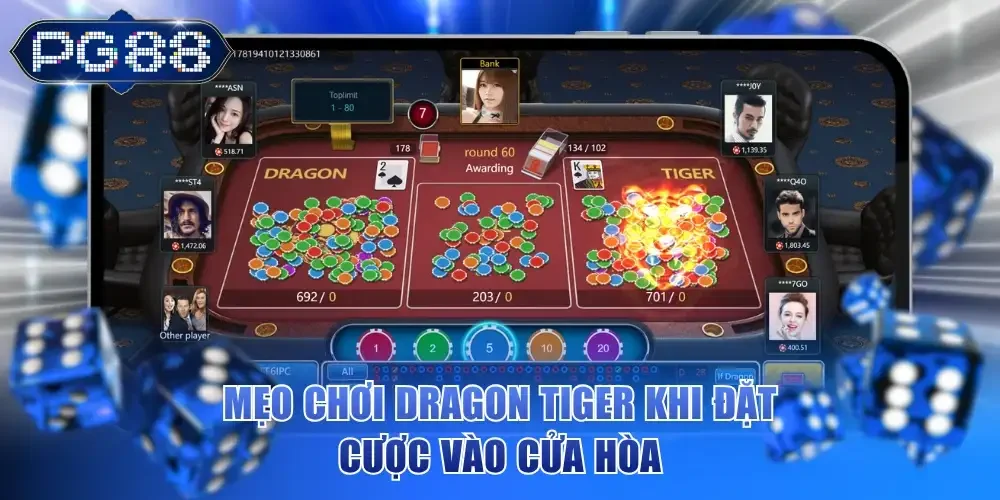 Mẹo chơi Dragon Tiger khi đặt cược vào cửa hòa